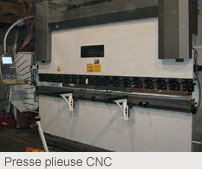 Presse plieuse CNC : Fabrication (soudure)